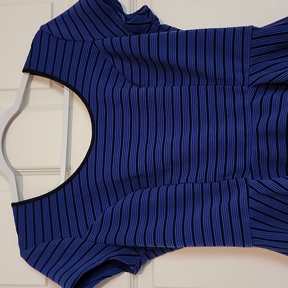 Xhilaration Peplum Striped Top - Picture 3 of 7